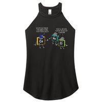 Stop You Two I'm Arresting You Salt Copper Funny Science Women's Perfect Tri Rocker Tank