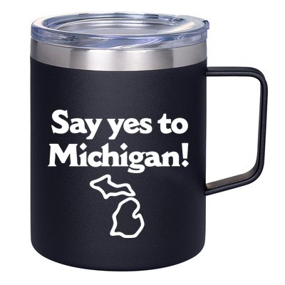 Say Yes To Michigan 12oz Stainless Steel Coffee Mug