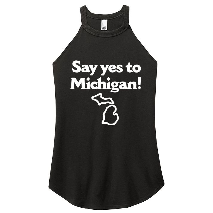 Say Yes To Michigan Women's Perfect Tri Rocker Tank