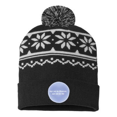 Say Yes To Heaven Say Yes To Me USA-Made Snowflake Beanie