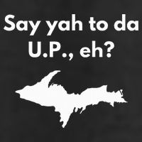 Say Yah To Da U.P. Eh Upper Peninsula Yooper Adult Drive Performance Visor