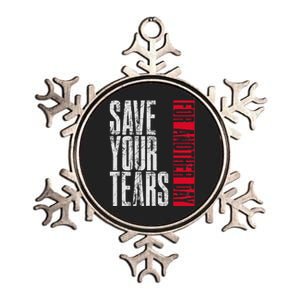 Save Your Tears Metallic Star Ornament