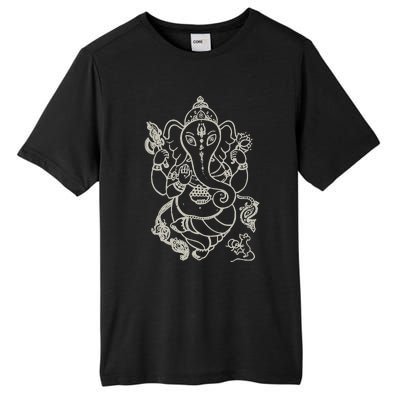 Sak Yant Thai Tattoo Ganesh Elephant God Thailand Gift Tall Fusion ChromaSoft Performance T-Shirt