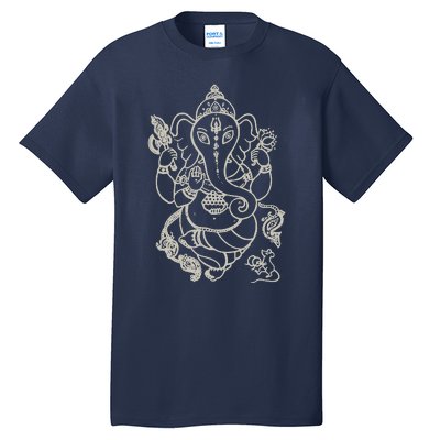 Sak Yant Thai Tattoo Ganesh Elephant God Thailand Gift Tall T-Shirt