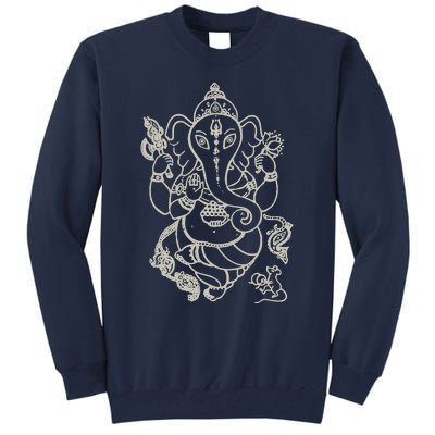 Sak Yant Thai Tattoo Ganesh Elephant God Thailand Gift Tall Sweatshirt