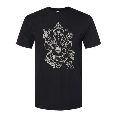 Sak Yant Thai Tattoo Ganesh Elephant God Thailand Gift Softstyle® CVC T-Shirt