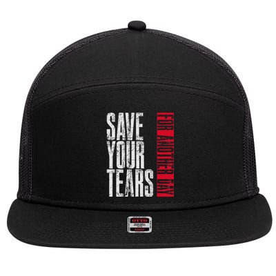 Save Your Tears 7 Panel Mesh Trucker Snapback Hat