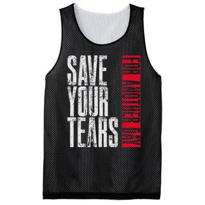 Save Your Tears Mesh Reversible Basketball Jersey Tank