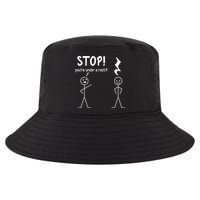 Stop You're Under A Rest Funny Music Musician Stick Cool Gift Cool Comfort Performance Bucket Hat