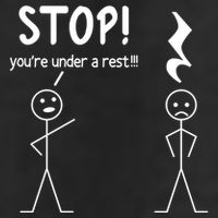 Stop You're Under A Rest Funny Music Musician Stick Cool Gift Cool Comfort Performance Bucket Hat