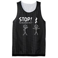 Stop YouRe Under A Rest Musical Pun Mesh Reversible Basketball Jersey Tank