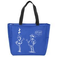 Stop! You're Under A Rest!!! Funny Music Theory Police Joke Gift Zip Tote Bag