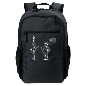 Stop! You're Under A Rest!!! Funny Music Theory Police Joke Gift Daily Commute Backpack