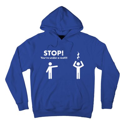 Stop You're Under A Rest Gift Hoodie