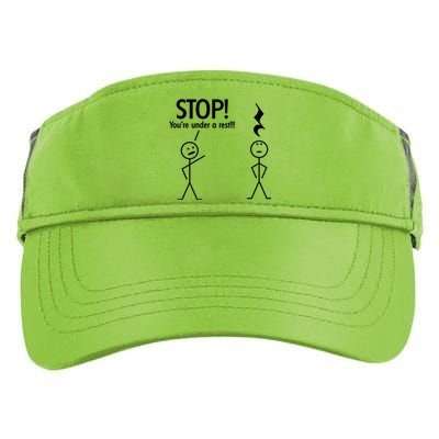 Stop You're Under A Rest Funny Adult Drive Performance Visor