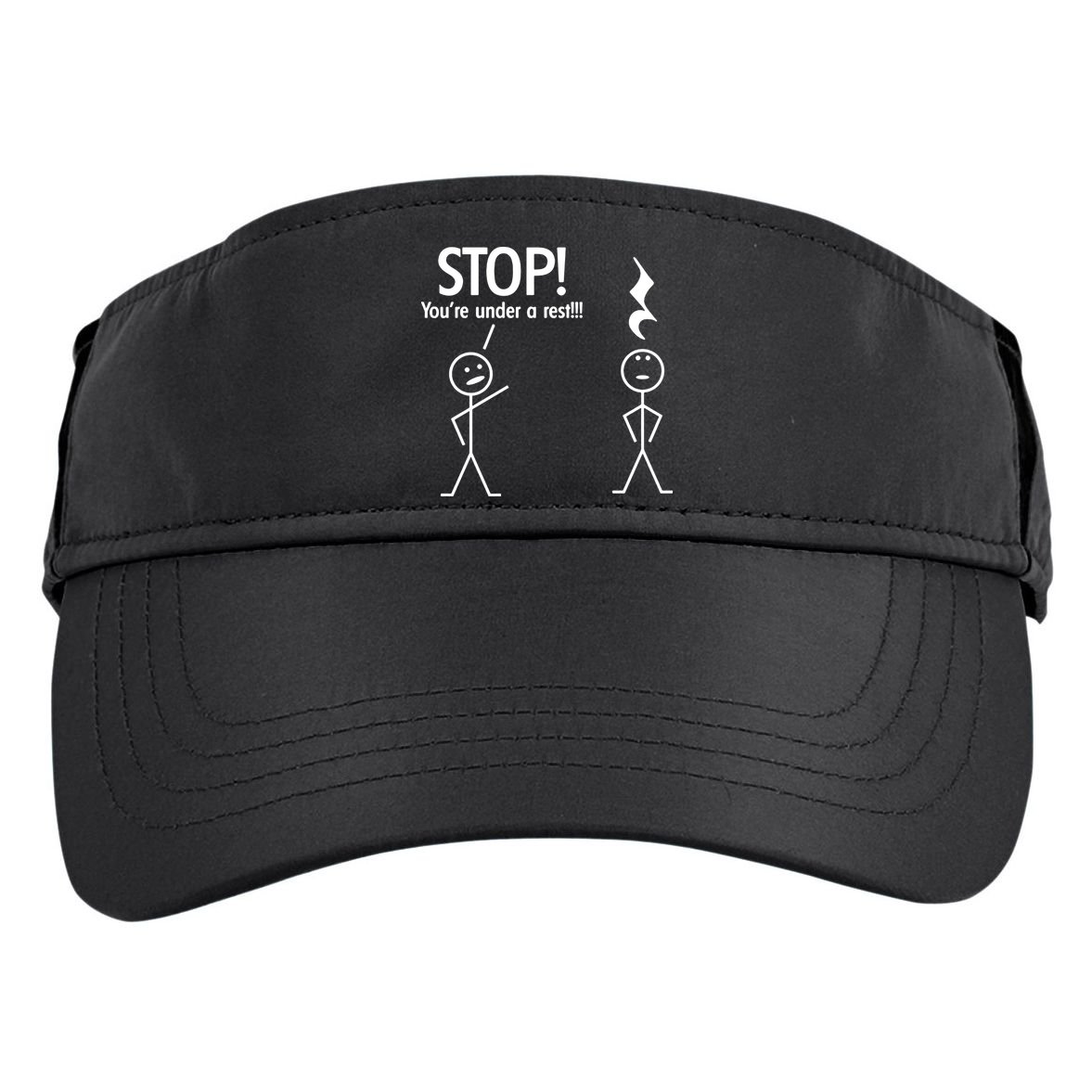 Stop You're Under A Rest Funny Adult Drive Performance Visor