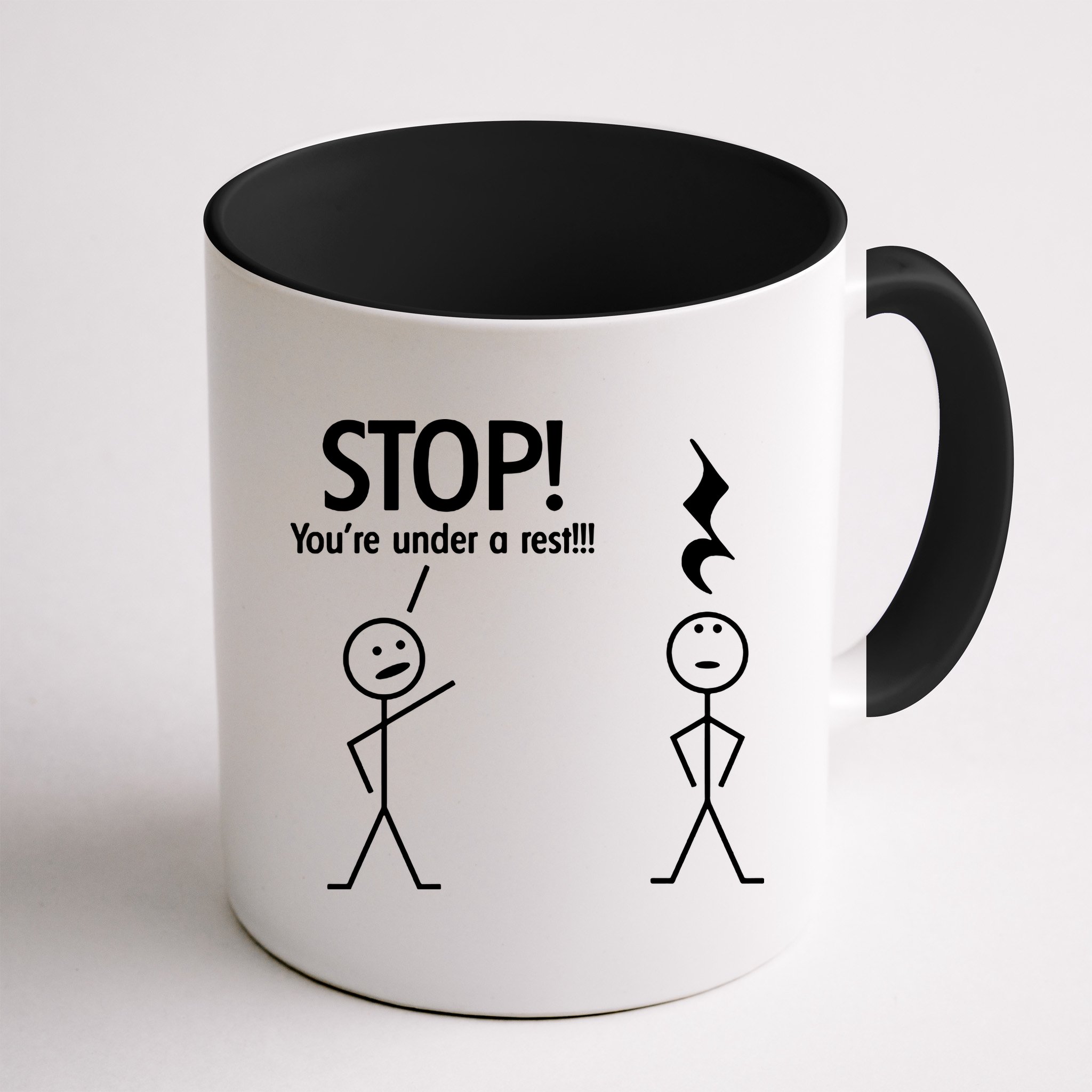 Stop You're Under A Rest Funny Mug