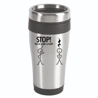 Stop You're Under A Rest Funny 16oz Travel Tumbler