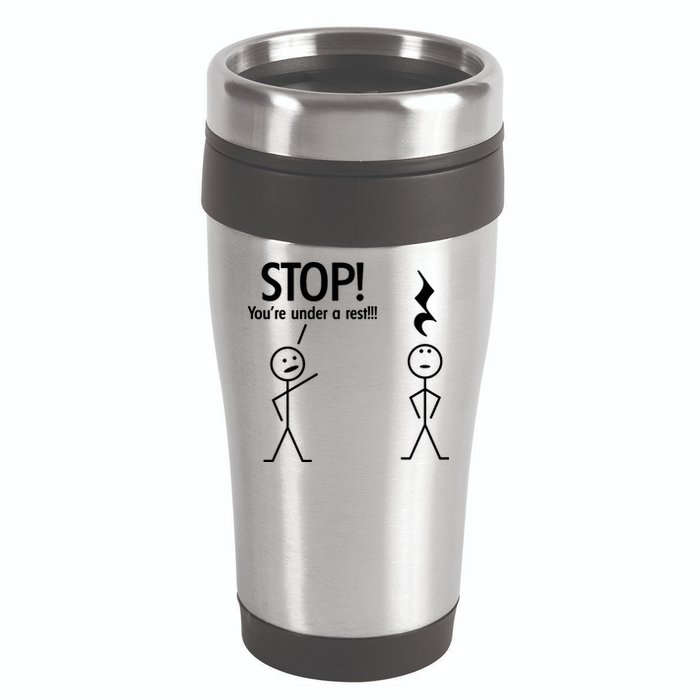 Stop You're Under A Rest Funny 16oz Travel Tumbler