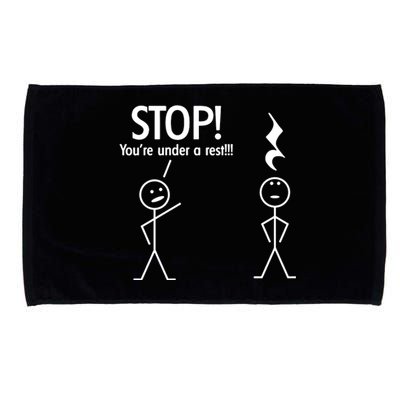 Stop You're Under A Rest Funny Microfiber Hand Towel