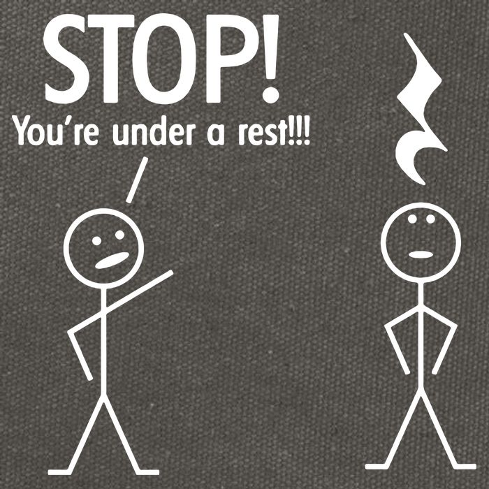 Stop You're Under A Rest Funny Cotton Canvas Backpack