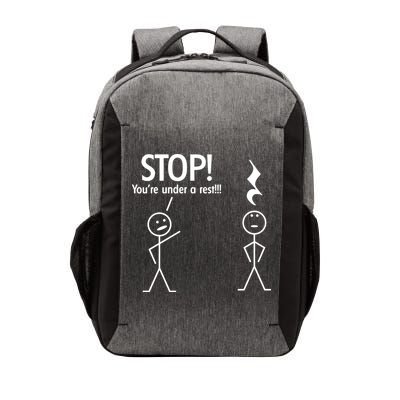 Stop You're Under A Rest Funny Vector Backpack