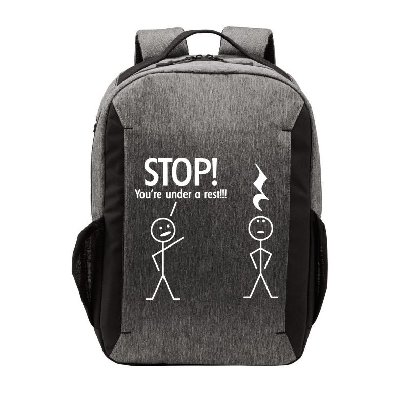 Stop You're Under A Rest Funny Vector Backpack