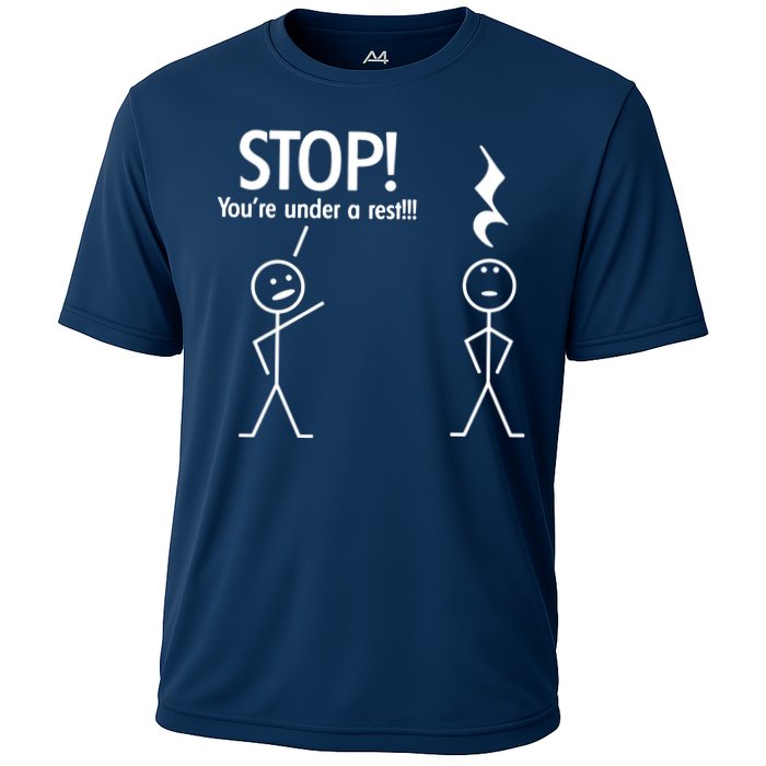 Stop You're Under A Rest Funny Performance Shirt