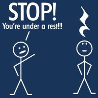Stop You're Under A Rest Funny Performance Shirt