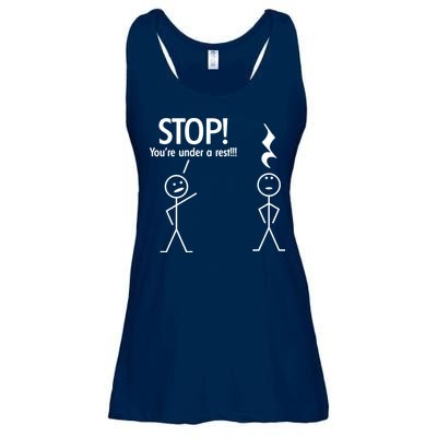 Stop You're Under A Rest Funny Ladies Essential Flowy Tank