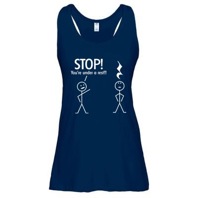 Stop You're Under A Rest Funny Ladies Essential Flowy Tank