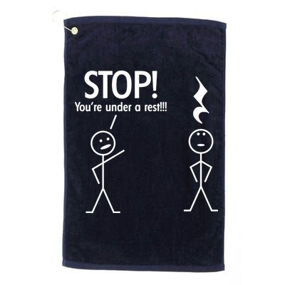 Stop You're Under A Rest Funny Golf Towel