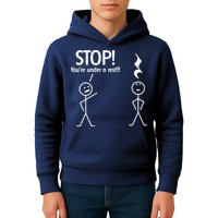 Stop You're Under A Rest Funny Kids Hoodie