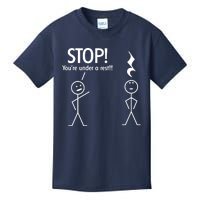 Stop You're Under A Rest Funny Kids T-Shirt