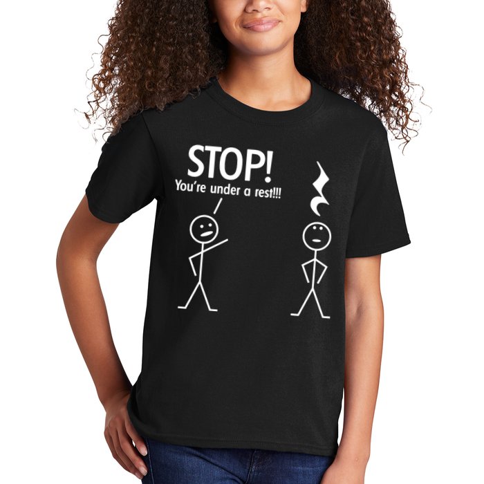 Stop You're Under A Rest Funny Kids T-Shirt