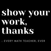 Show Your Work Thanks Math Teacher Gift Impact Tech Backpack