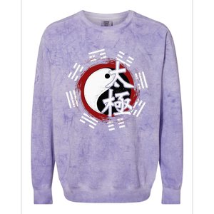 Spiritual Yin Yang Tai Chi Master Mind Body Wellness Colorblast Crewneck Sweatshirt