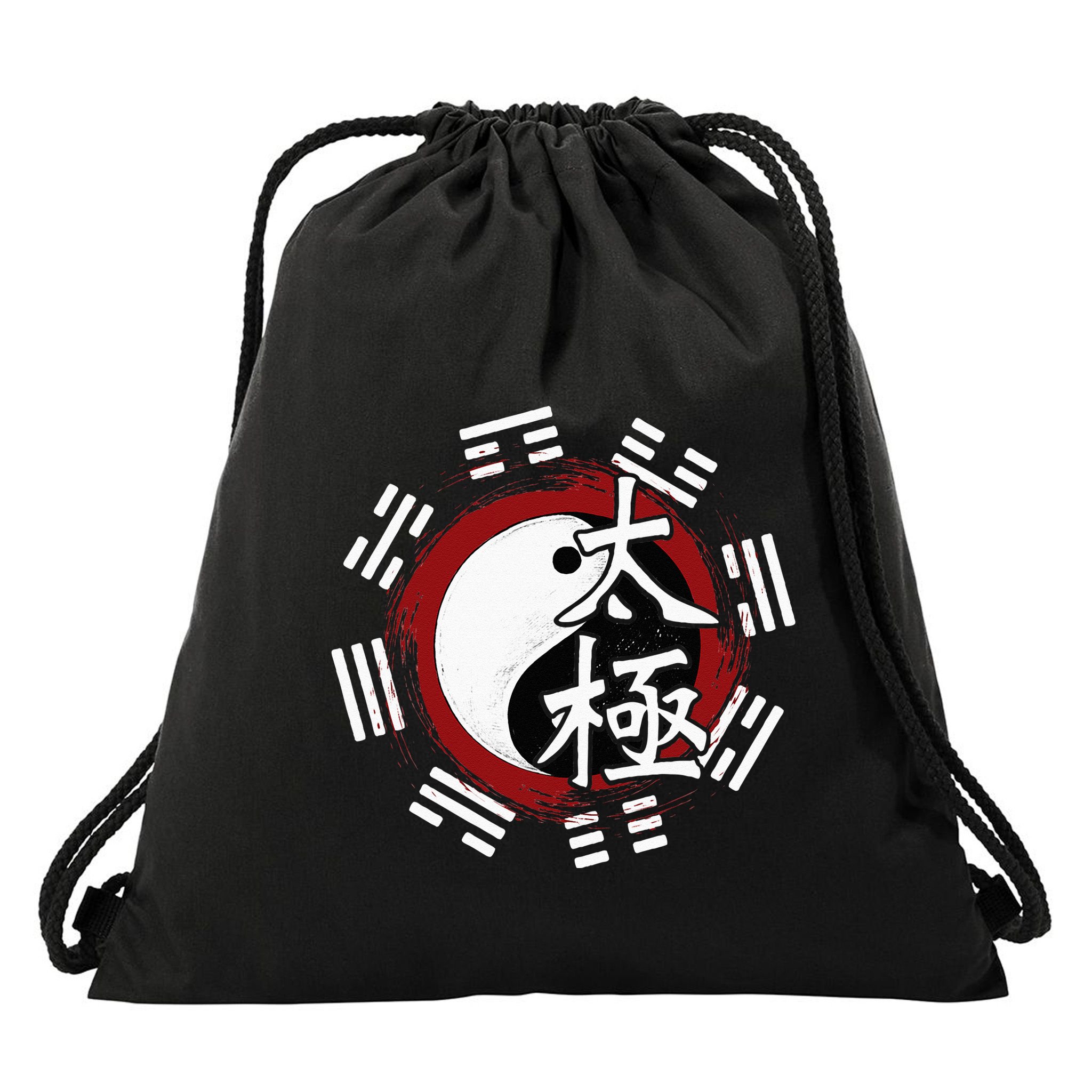 Spiritual Yin Yang Tai Chi Master Mind Body Wellness Drawstring Bag