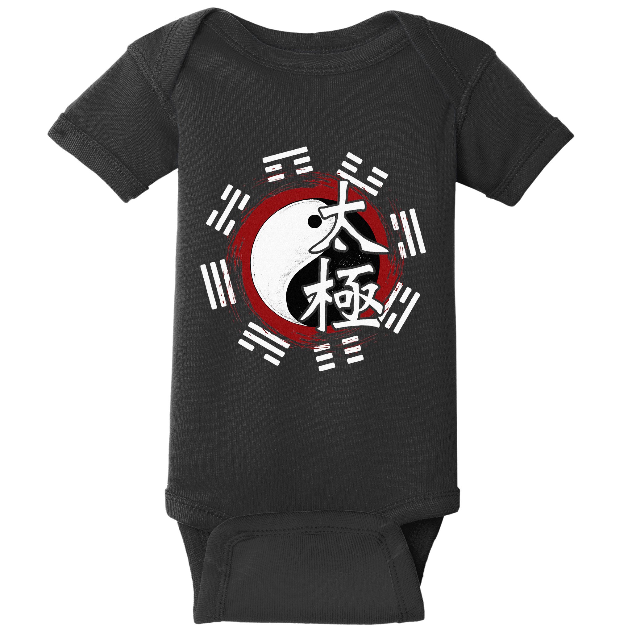 Spiritual Yin Yang Tai Chi Master Mind Body Wellness Baby Bodysuit