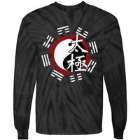 Spiritual Yin Yang Tai Chi Master Mind Body Wellness Tie-Dye Long Sleeve Shirt