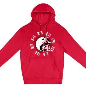 Spiritual Yin Yang Tai Chi Master Mind Body Wellness Premium Pullover Hoodie