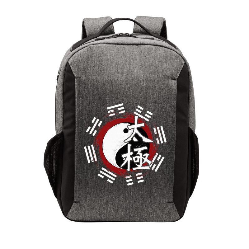 Spiritual Yin Yang Tai Chi Master Mind Body Wellness Vector Backpack