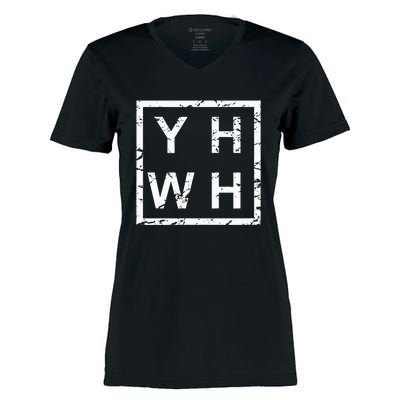 Stylish Yhwh Yahweh Women's Momentum V-Neck T-Shirt