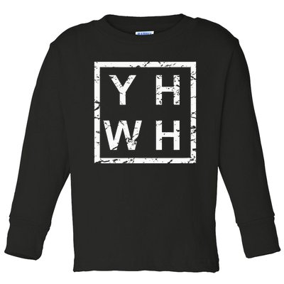 Stylish Yhwh Yahweh Toddler Long Sleeve Shirt