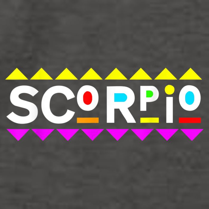 Scorpio Zodiac 90s Style Vector Backpack
