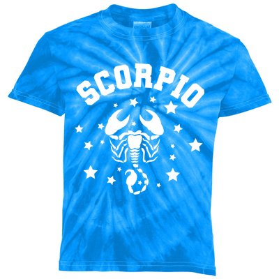 Scorpio Zodiac Astrology Gift Kids Tie-Dye T-Shirt