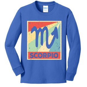 Scorpio Zodiac Astrology Unisex Gift Kids Long Sleeve Shirt