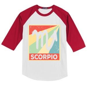 Scorpio Zodiac Astrology Unisex Gift Kids Colorblock Raglan Jersey