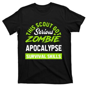 Scout Zombie Apocalype Survival Skills Funny Scouts T-Shirt