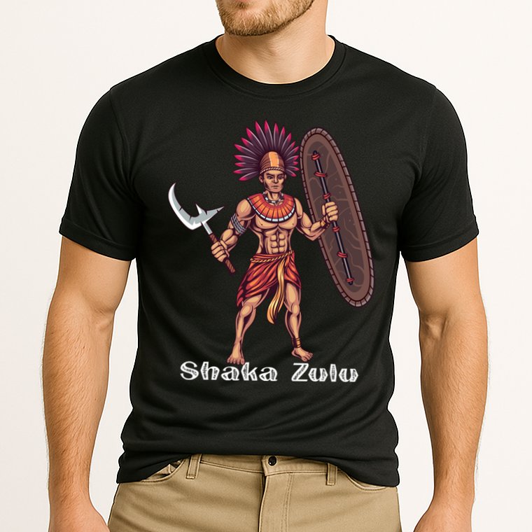 Shaka Zulu African Warrior Leader African King Juneteenth Gift Cooling Performance Crew T-Shirt
